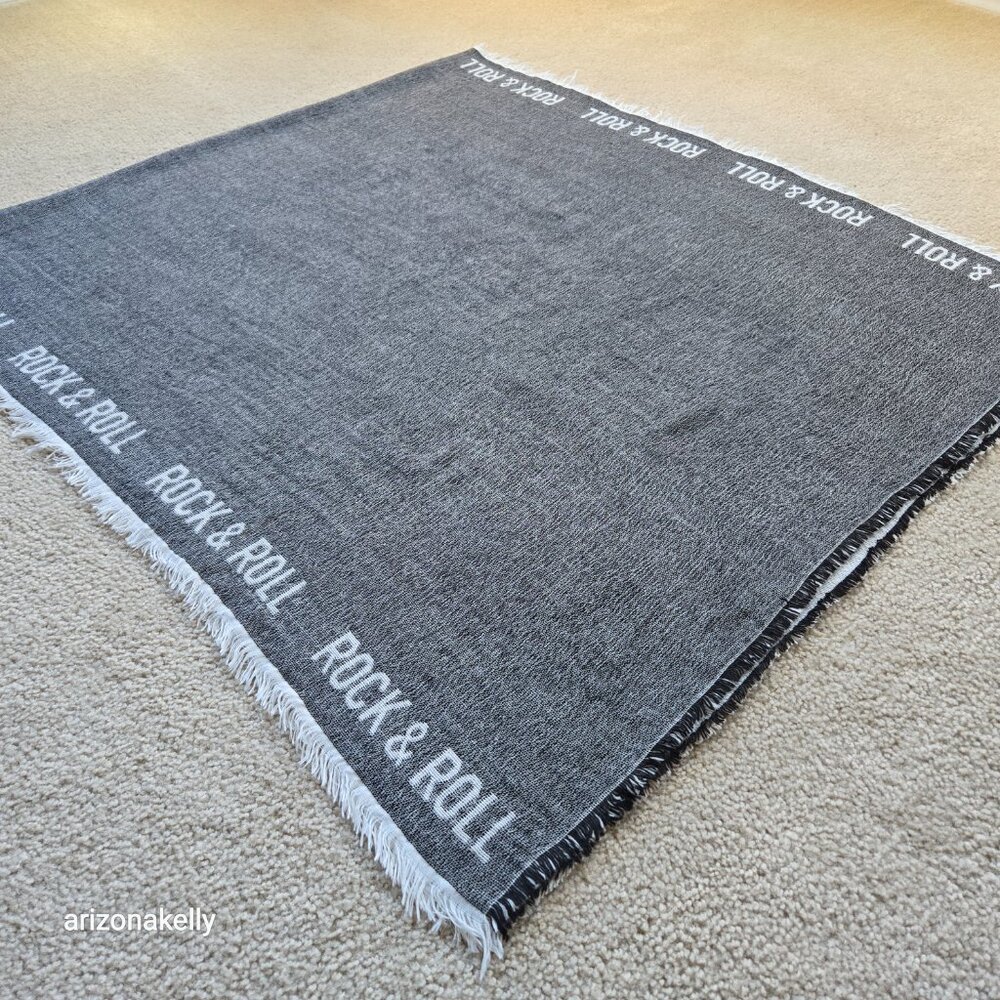 Saint & Sofia Rock & Roll Wool Blend Scarf - Picture 7 of 8